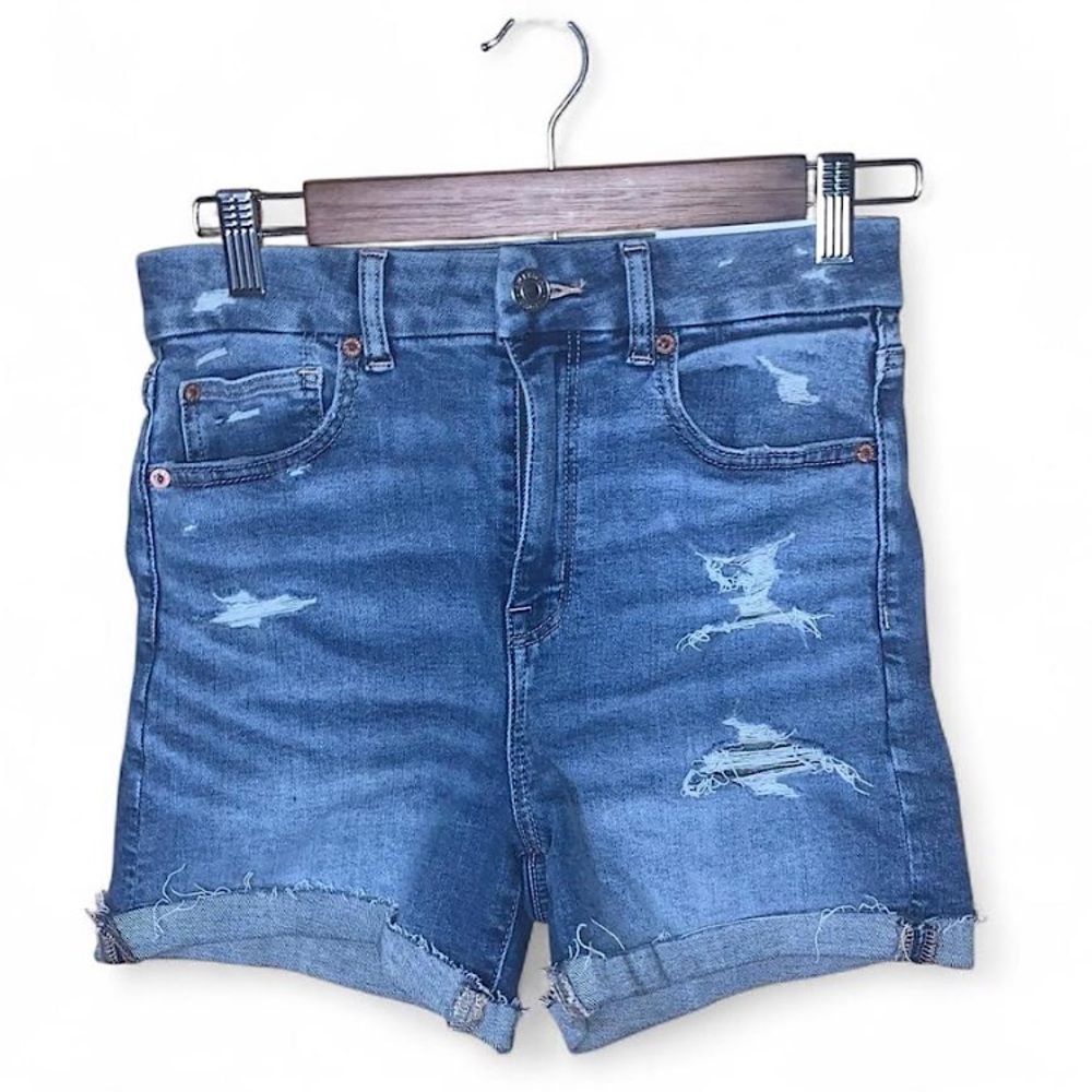 new with tags curvy hi rise shortie super stretch american eagle size 2 / 26 W